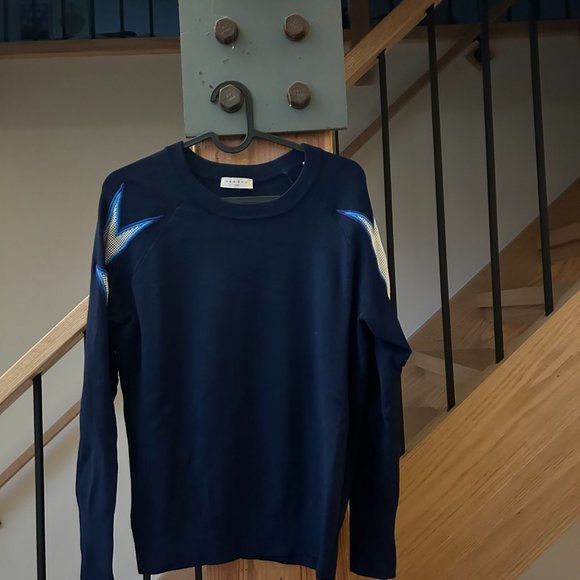 Sandro Dark Blue Sweater - Picture 2 of 5